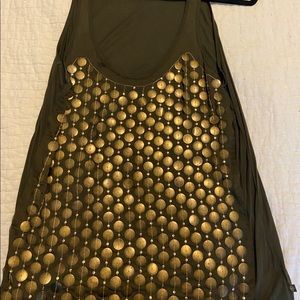 Michael Kors long olive tank top